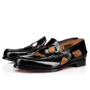Christian Louboutin Fantomoc Flat Calf Abrasivato Loafers with cutouts